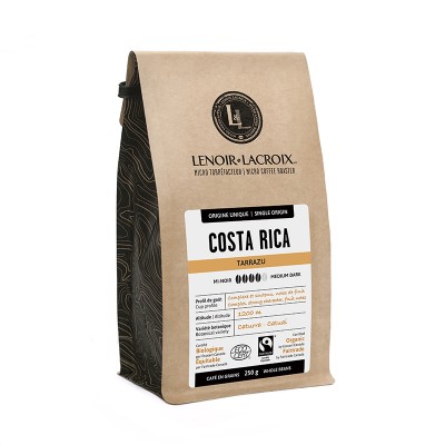 Café- Costa Rica (250 g) Complexe et soutenu, notes de fruit- Grains